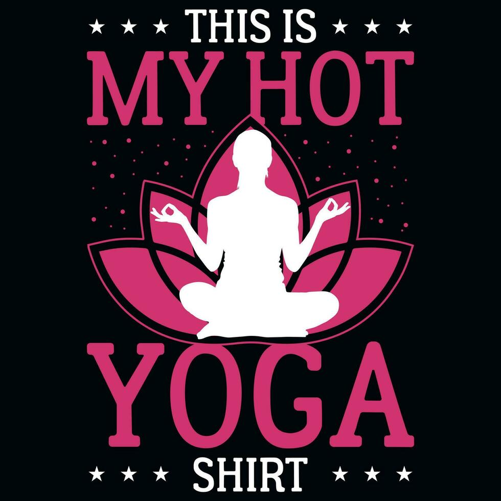 yoga t-shirt ontwerp vector