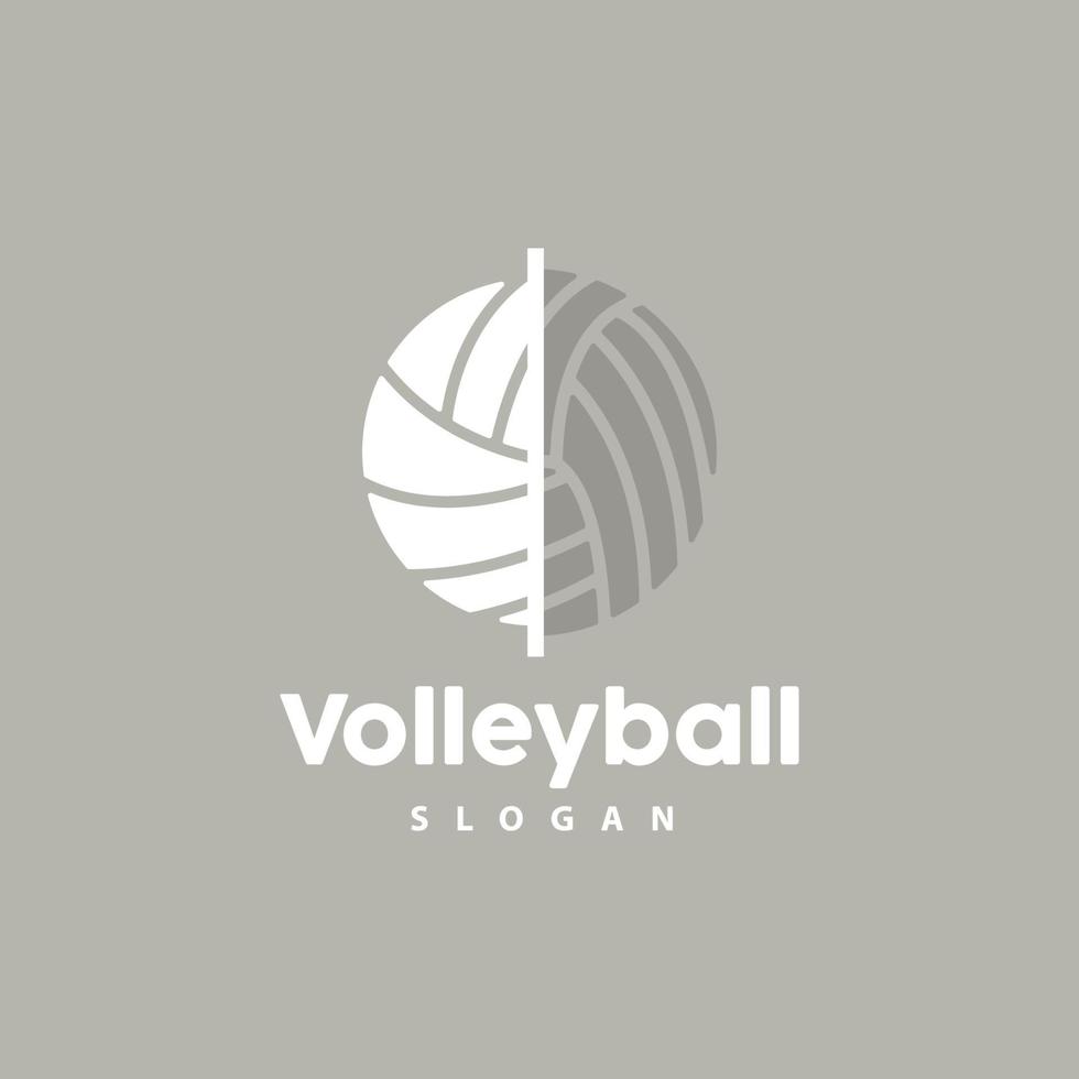 volleybal logo, sport gemakkelijk ontwerp, wereld sport- toernooi vector, illustratie symbool icoon vector