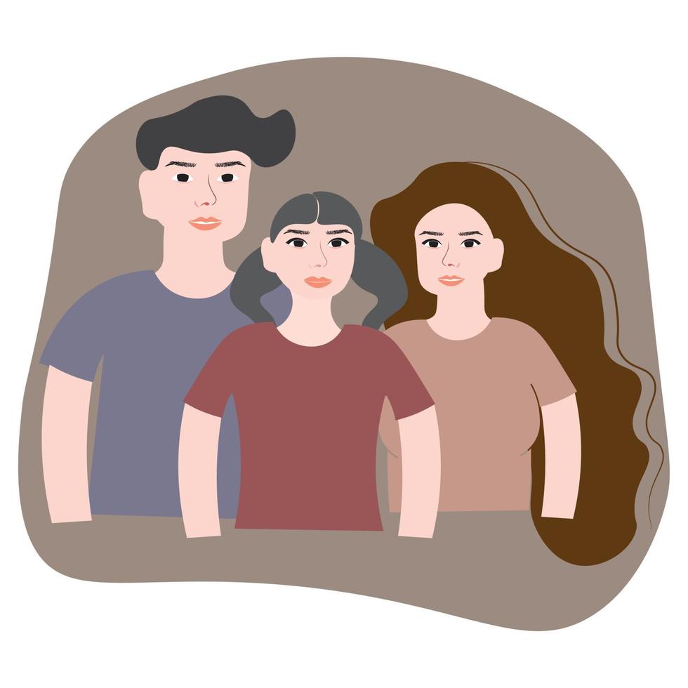 gelukkig familie icoon vector illustratie symbool