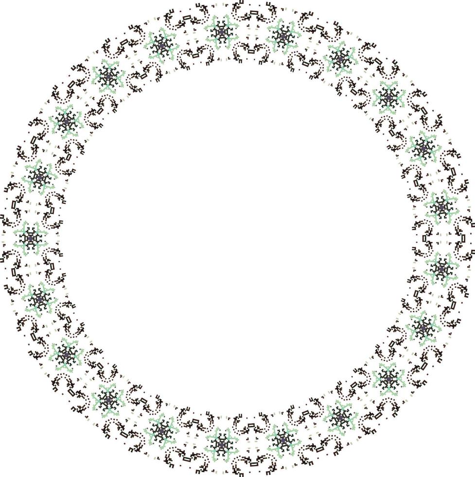 decoratief kader met bloemen patroon. elegant element voor ontwerp in oostelijk stijl, plaats voor tekst. bloemen grens. kant illustratie voor uitnodigingen en groet kaarten. vector