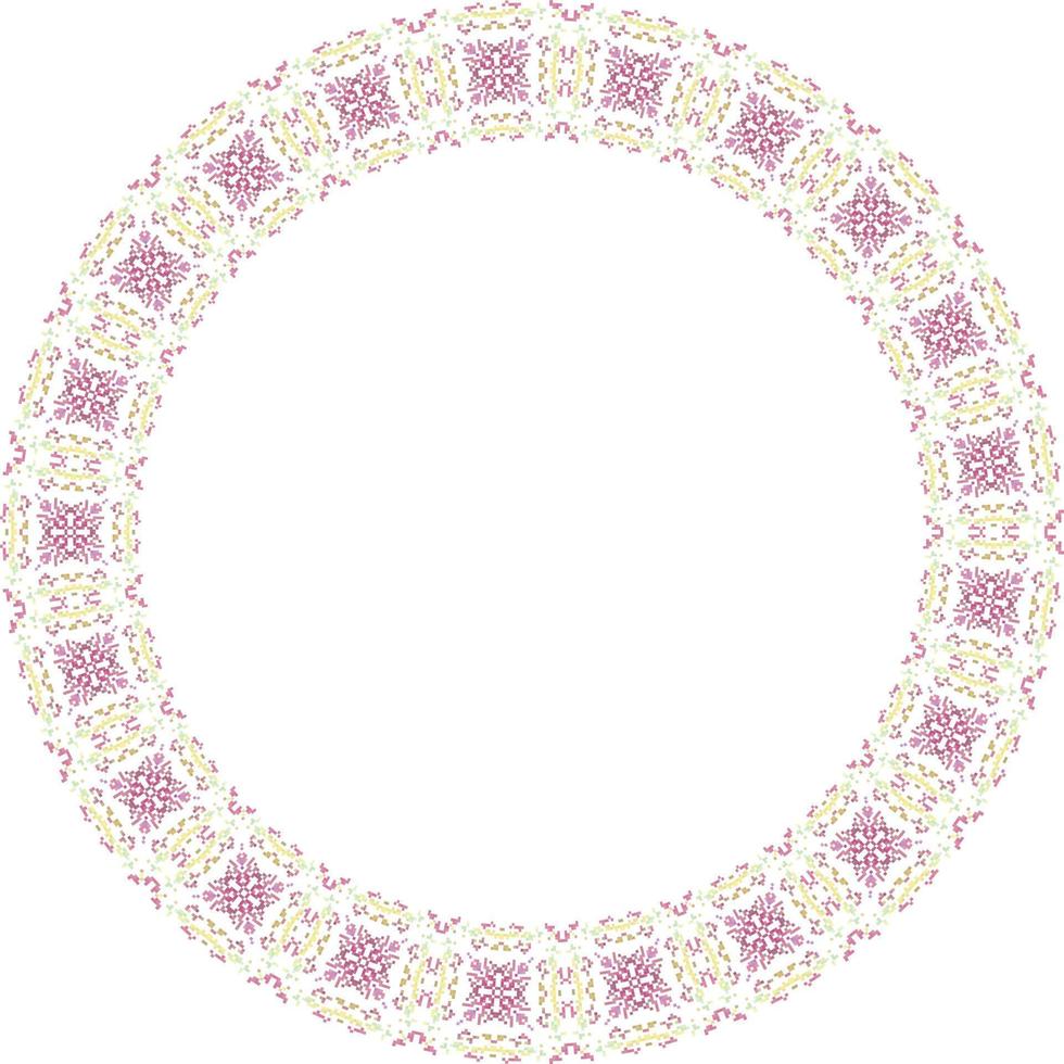 decoratief kader met bloemen patroon. elegant element voor ontwerp in oostelijk stijl, plaats voor tekst. bloemen grens. kant illustratie voor uitnodigingen en groet kaarten. vector