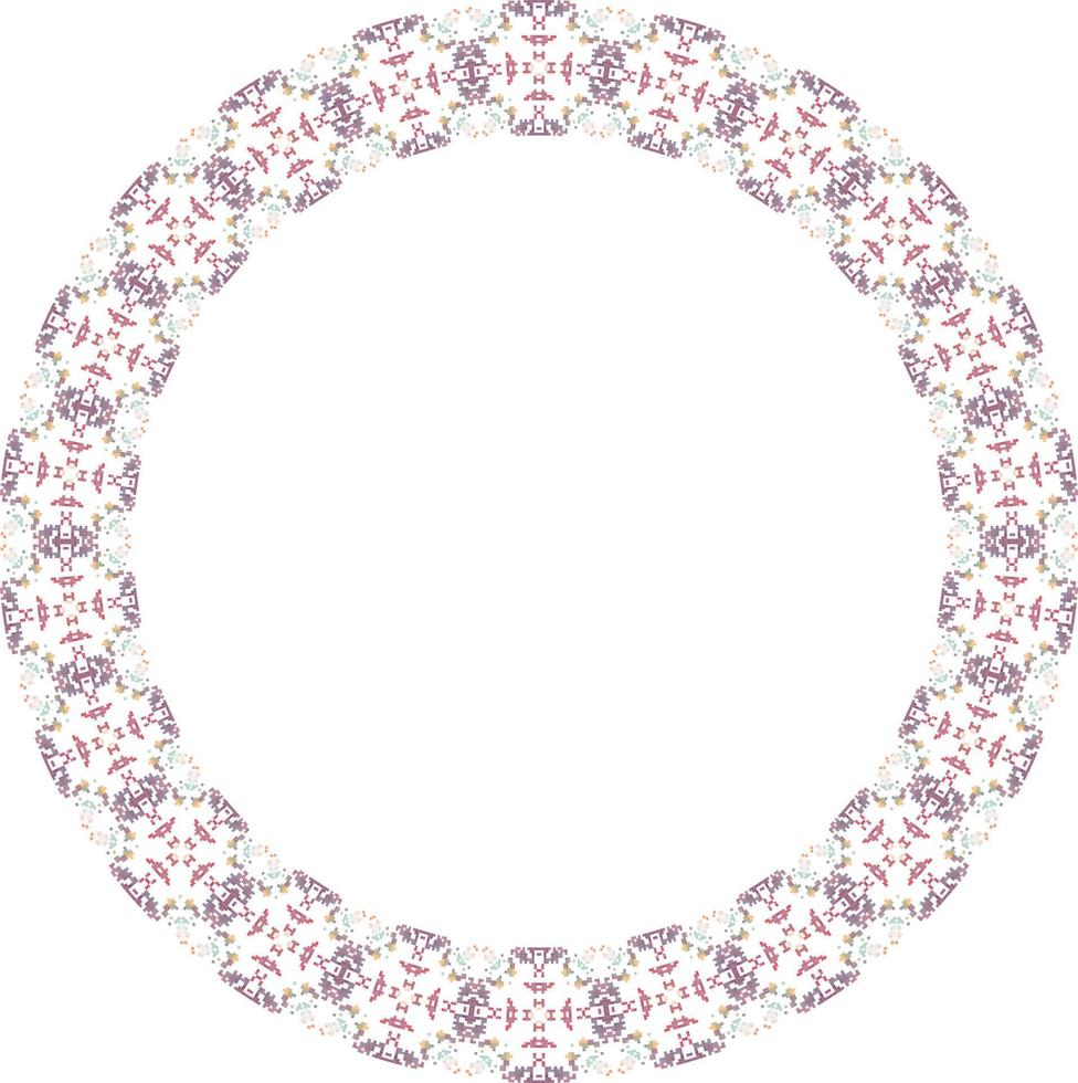 decoratief kader met bloemen patroon. elegant element voor ontwerp in oostelijk stijl, plaats voor tekst. bloemen grens. kant illustratie voor uitnodigingen en groet kaarten. vector