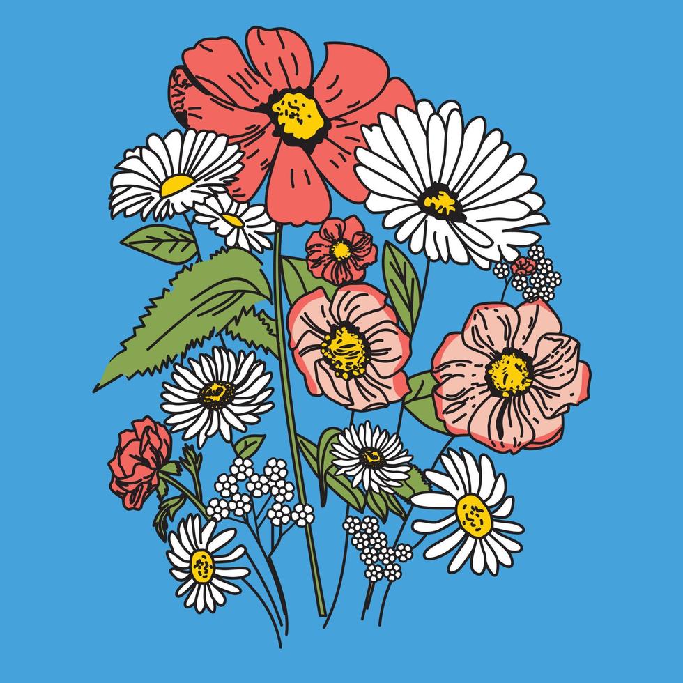 bloemen bundel vector