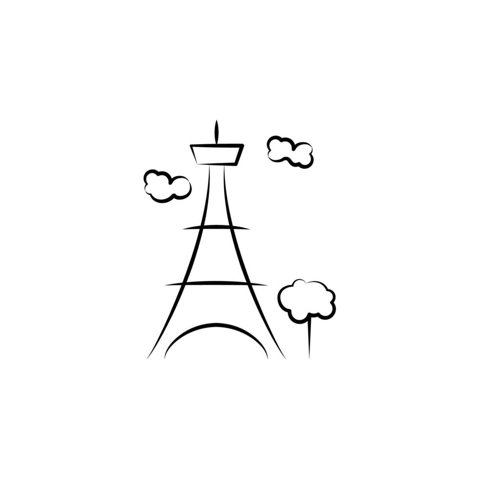 eiffel vector icoon