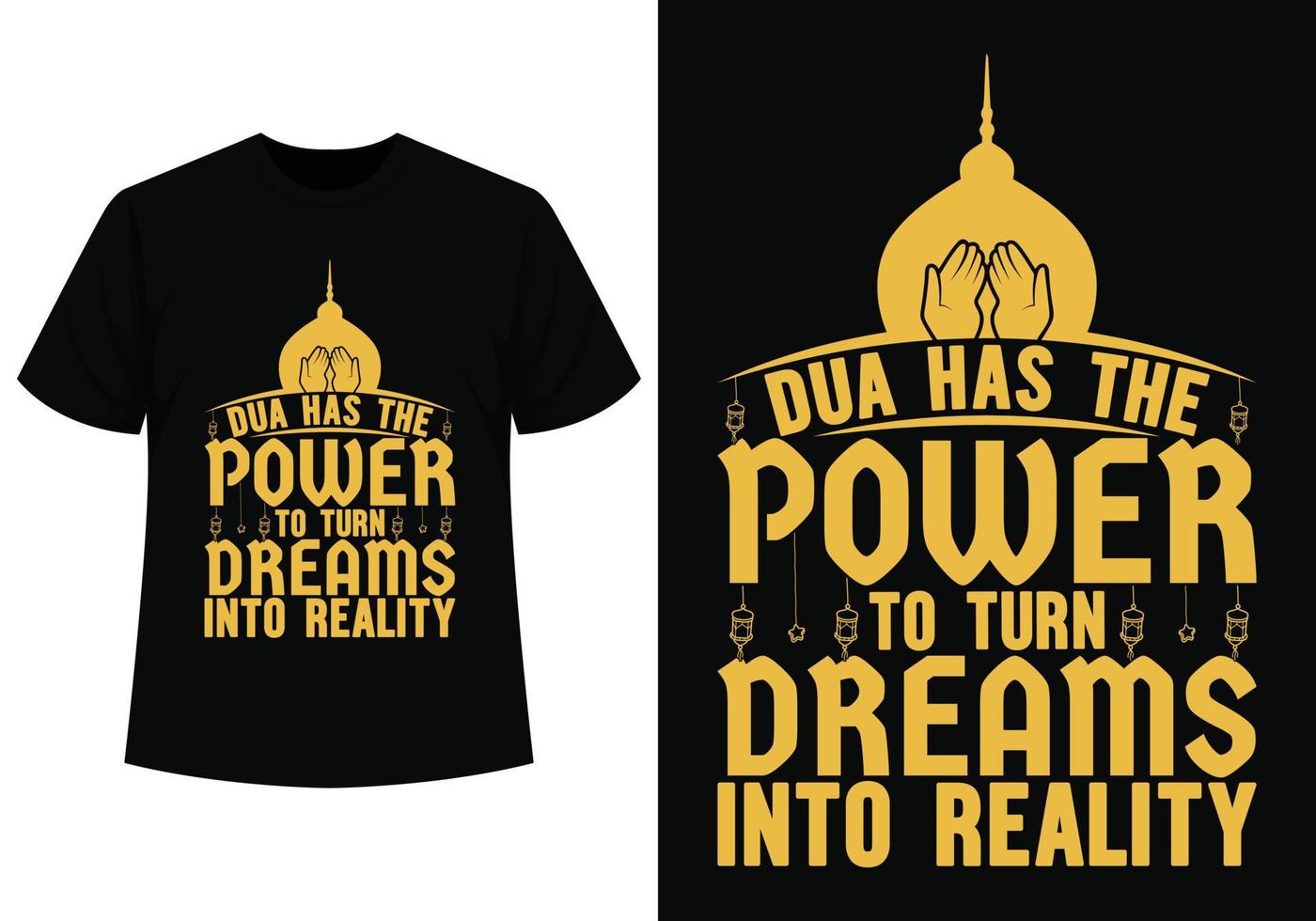 dua voor Ramadan t-shirt ontwerp vector