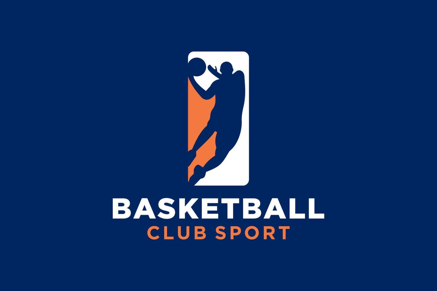 eerste brief ik basketbal logo icoon. mand bal logotype symbool. vector