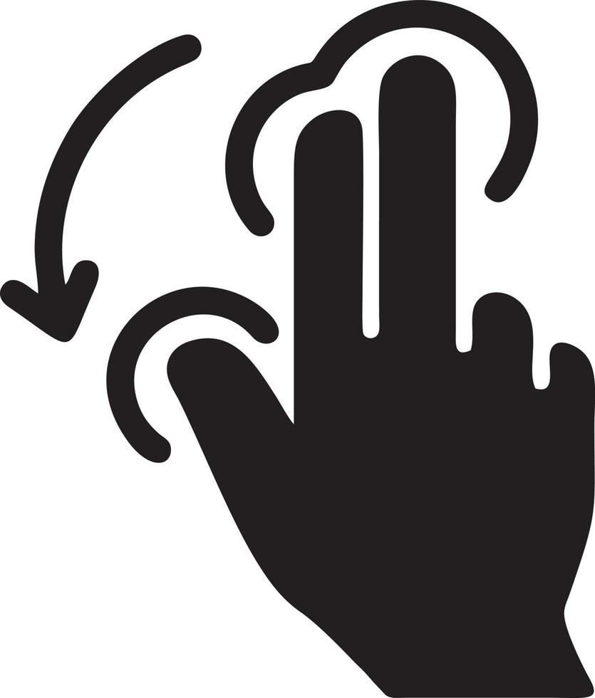 hand- icoon symbool vector afbeelding. illustratie van de geïsoleerd vinger hand- tintje menselijk ontwerp. eps 10