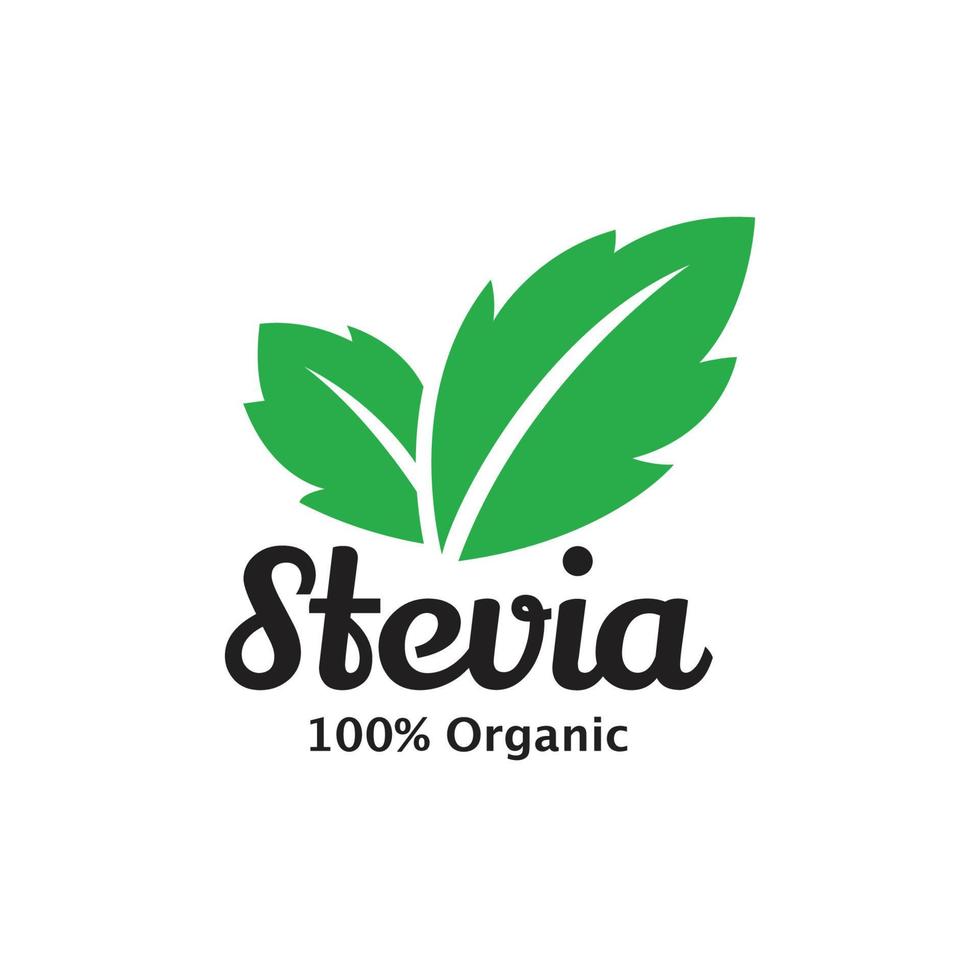 stevia blad vector icoon kan worden gebruikt voor verpakking ontwerp, spandoeken, affiches, enz