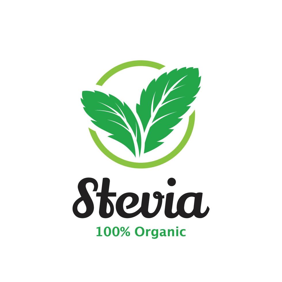 stevia blad vector icoon kan worden gebruikt voor verpakking ontwerp, spandoeken, affiches, enz