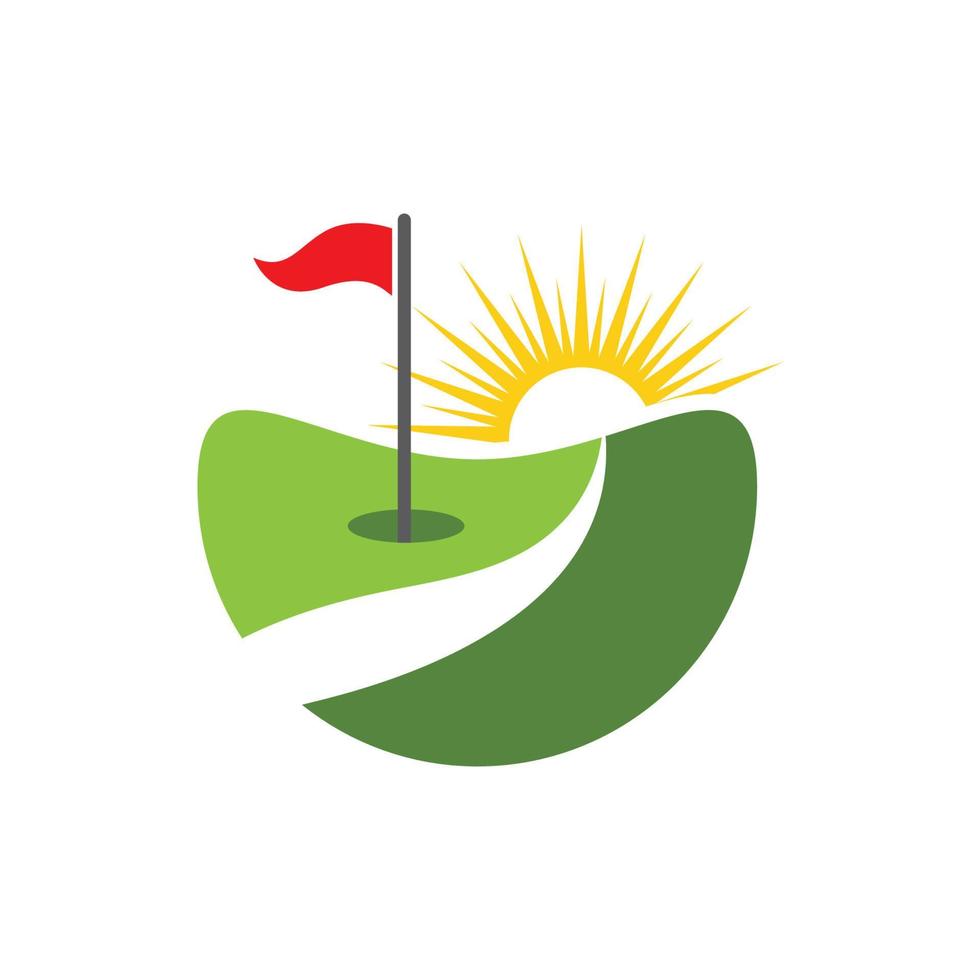 golf logo sjabloon icoon ontwerp vector