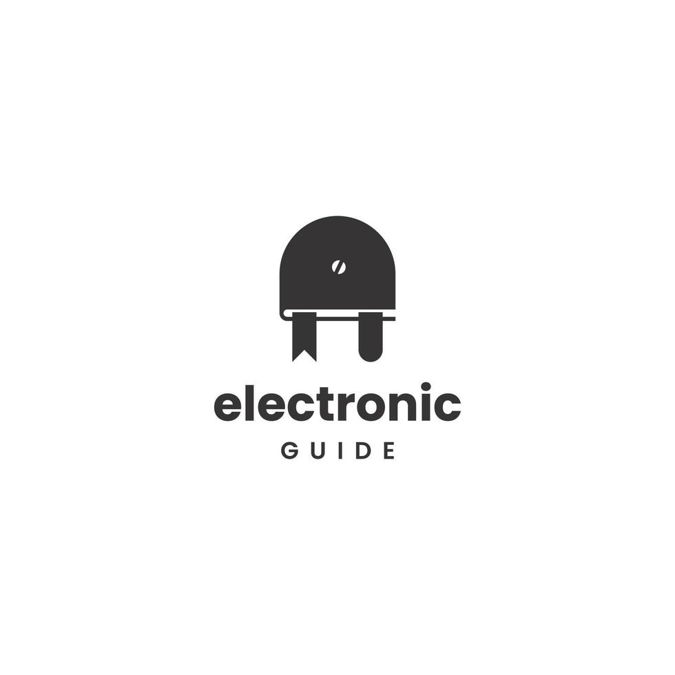 elektronisch gids logo Aan geïsoleerd achtergrond, elektrisch boek logo concept vector