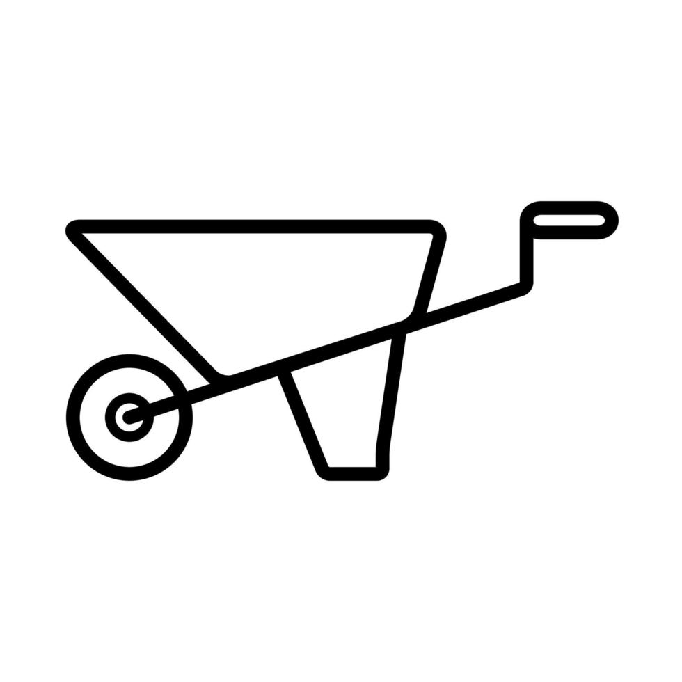 wiel kruiwagen icoon ontwerp vector