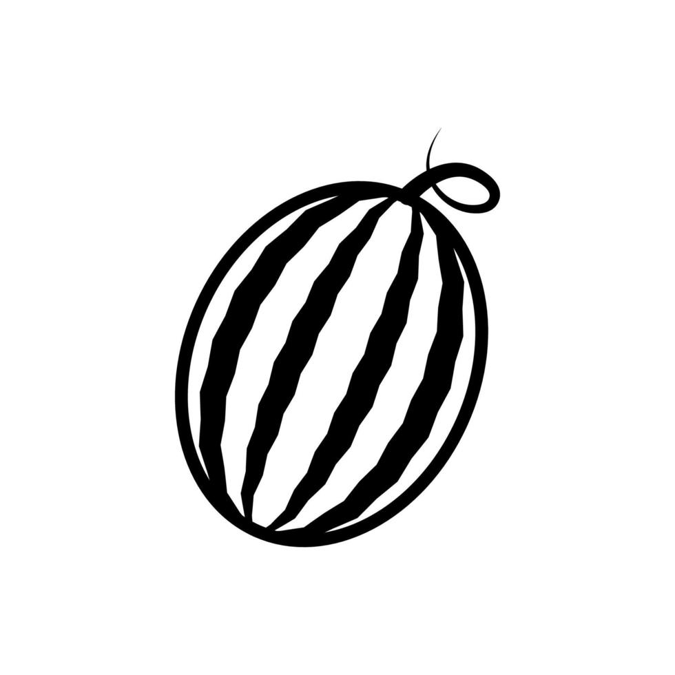 watermeloen icoon ontwerp vector sjabloon