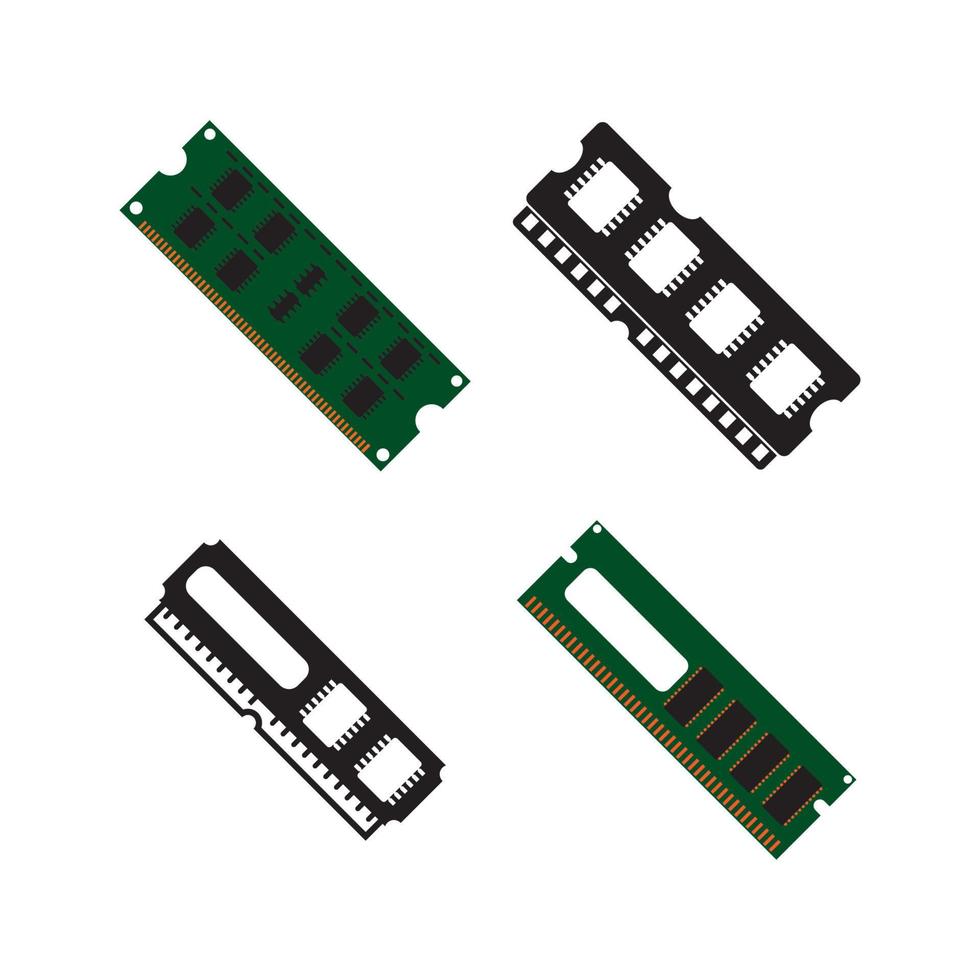 computer RAM icoon. vector illustratie symbool ontwerp