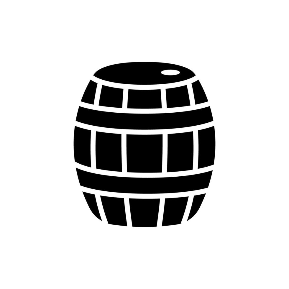 houten vat icoon ontwerp vector