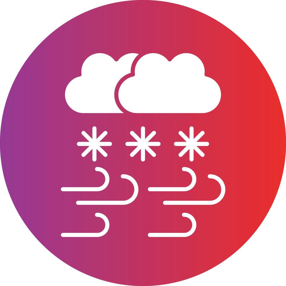 vector ontwerp sneeuwstorm icoon stijl