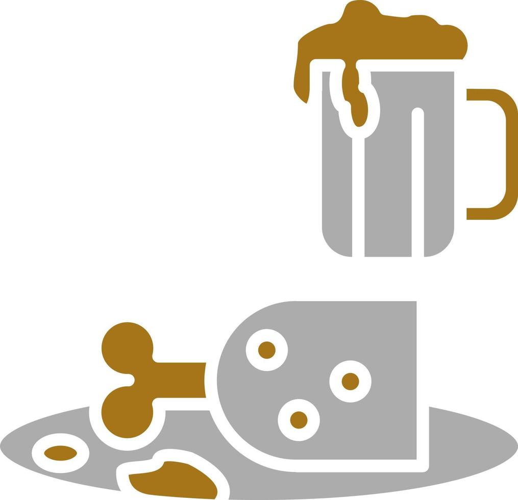 voedsel en bier vector icoon stijl