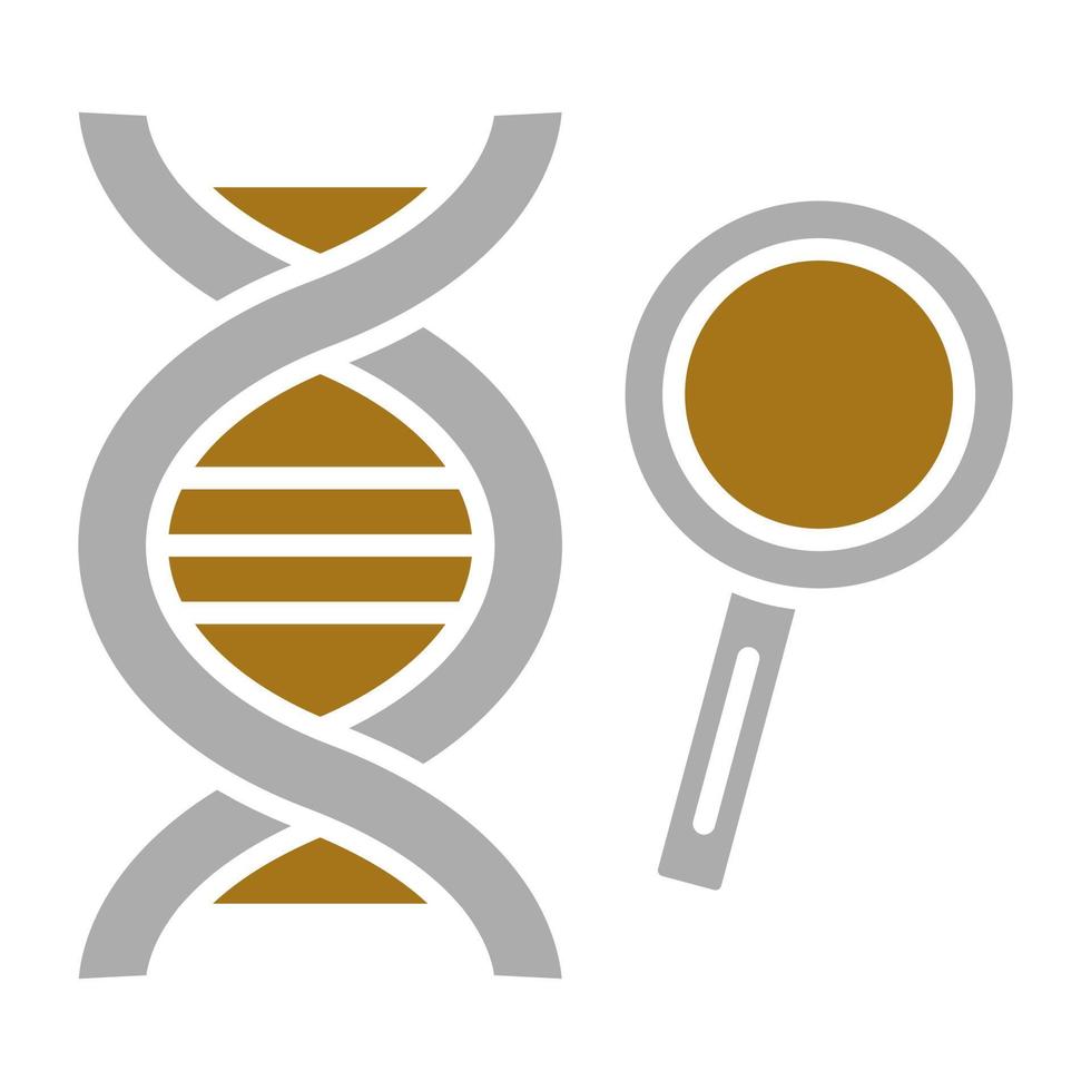 onderzoeken dna vector icoon stijl