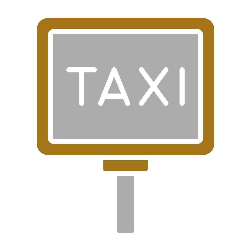 taxi signaal vector icoon stijl
