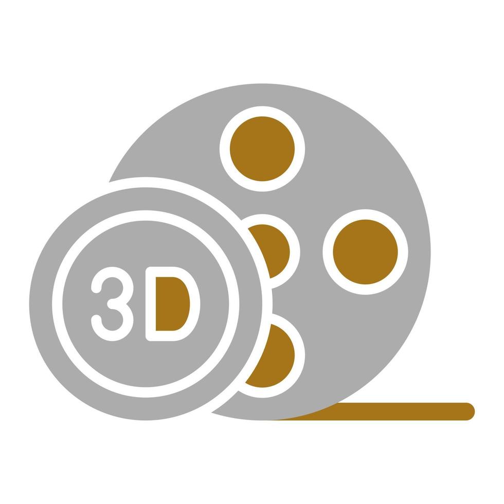 3d film vector icoon stijl