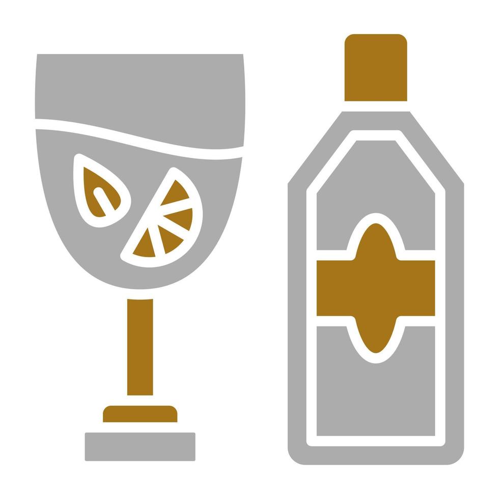 gin tonic vector icoon stijl