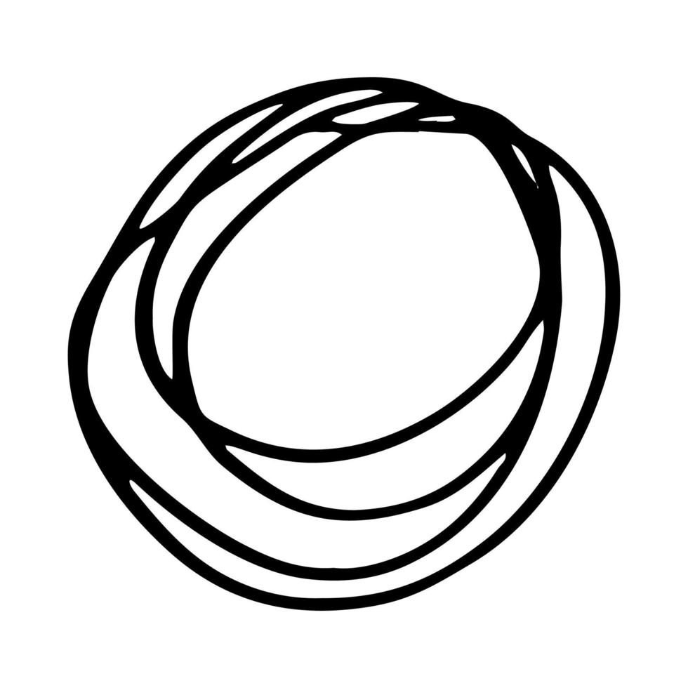 cirkel tekening de schetsen vector