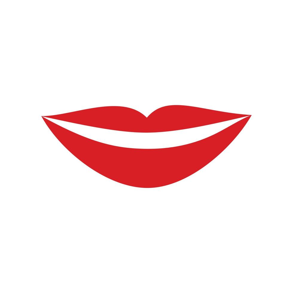 afdrukken van vrouw lippen Aan een papier van rood kleur vector