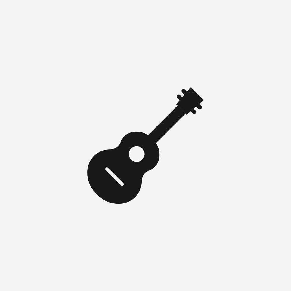 vectorillustratie van geïsoleerde gitaar pictogram vector