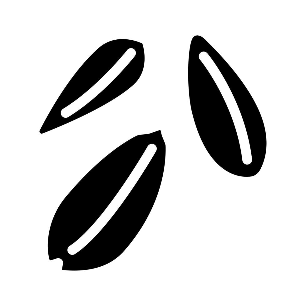 graan rijp tarwe glyph icoon vector illustratie