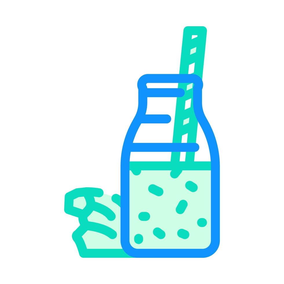 water smoothie drinken kleur icoon vector illustratie