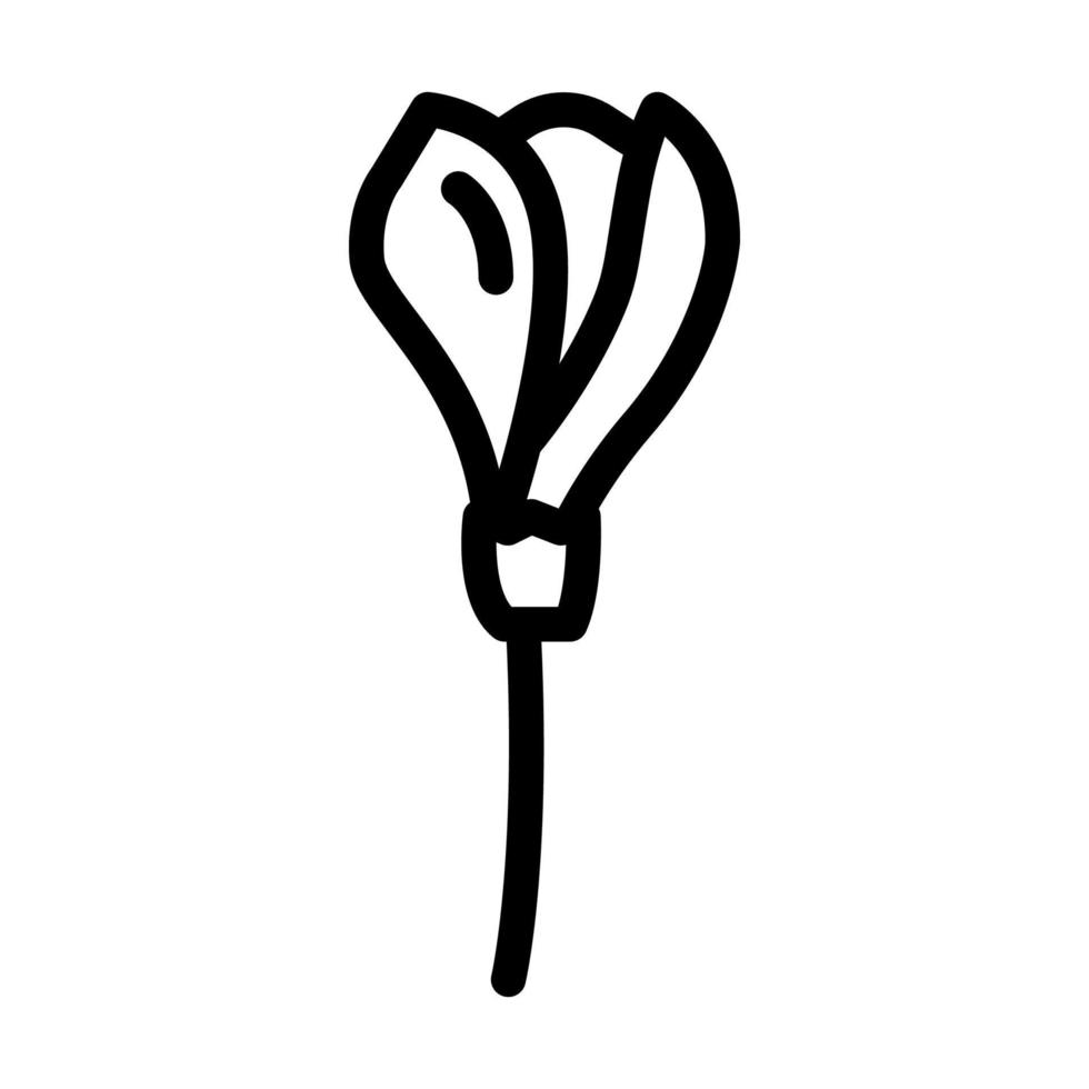 freesia bloem voorjaar lijn icoon vector illustratie