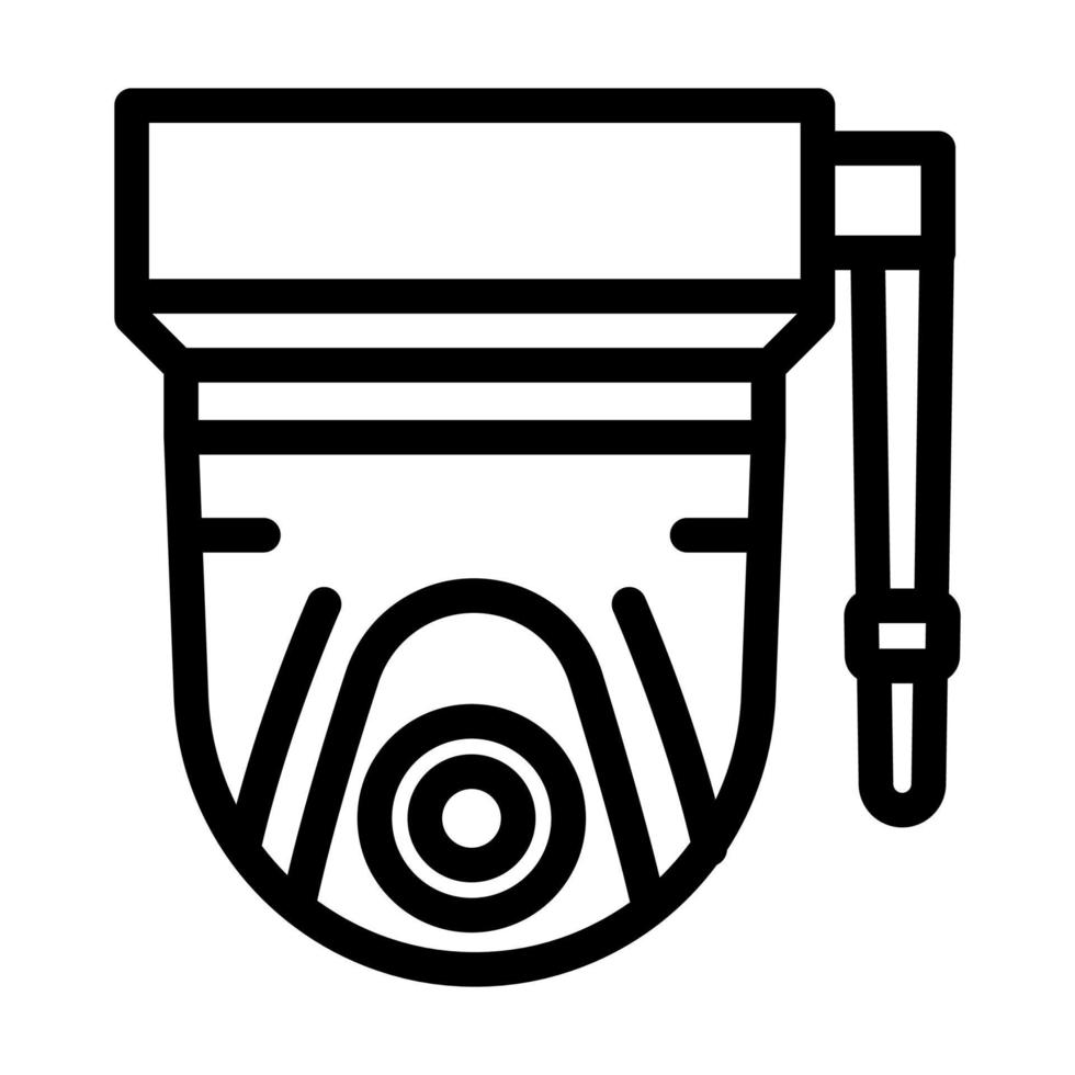 ring veiligheid camera garage gereedschap lijn icoon vector illustratie