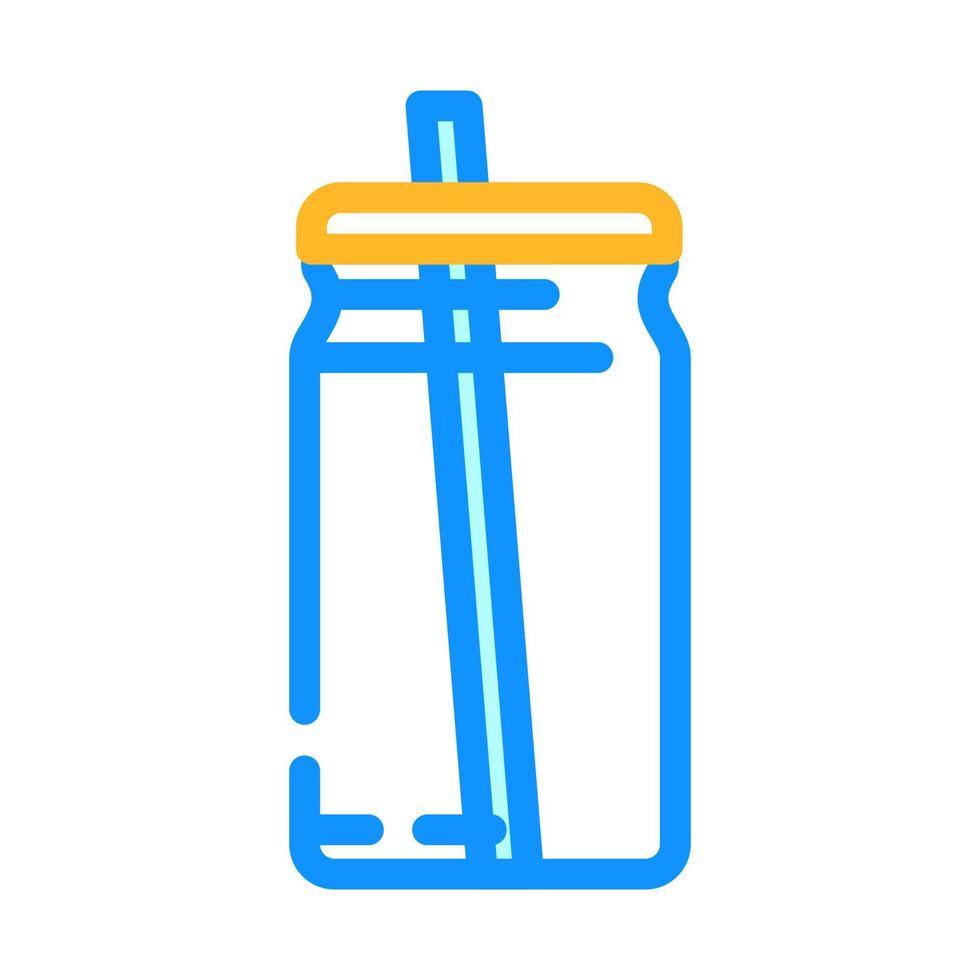 fles smoothie drinken kleur icoon vector illustratie