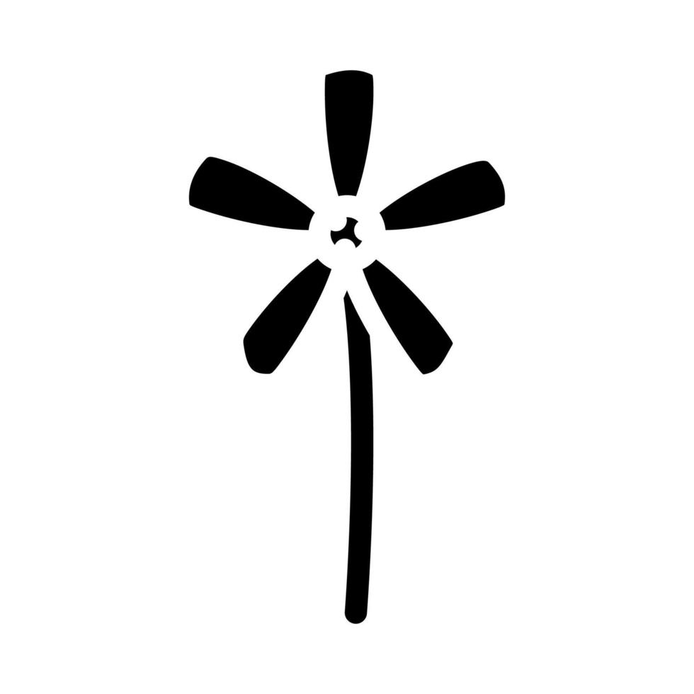 jasmijn bloem voorjaar glyph icoon vector illustratie