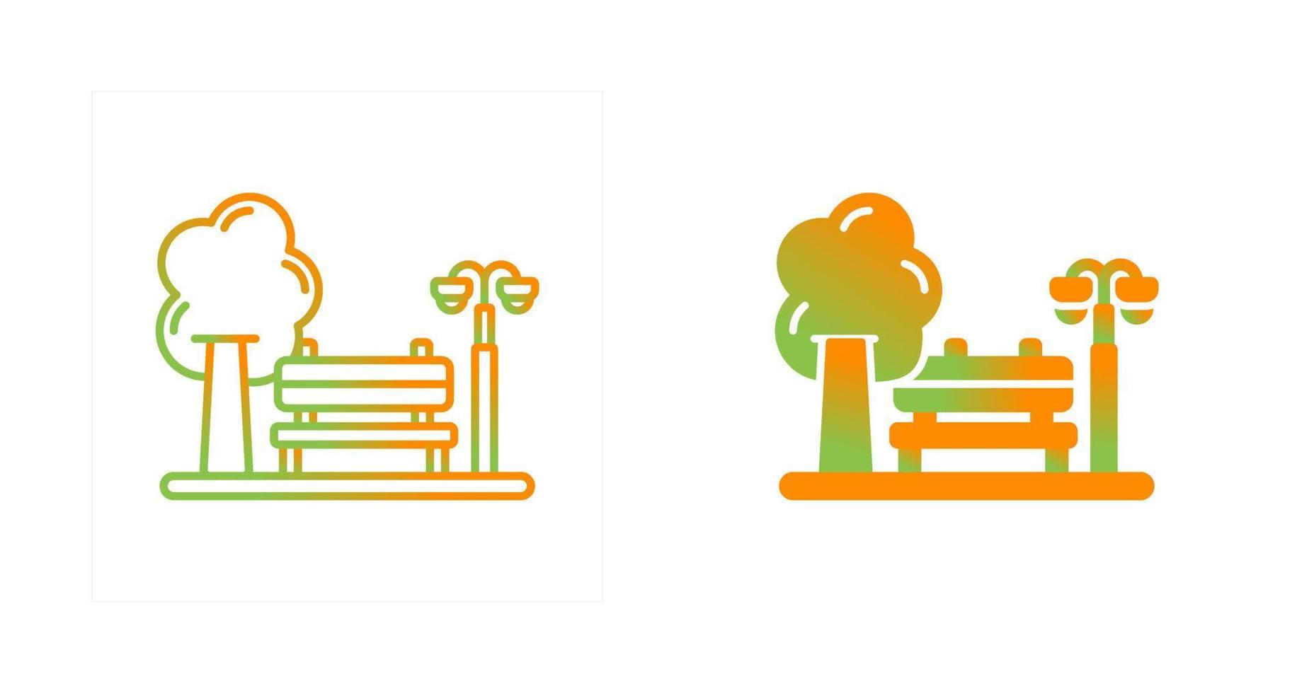 park vector pictogram