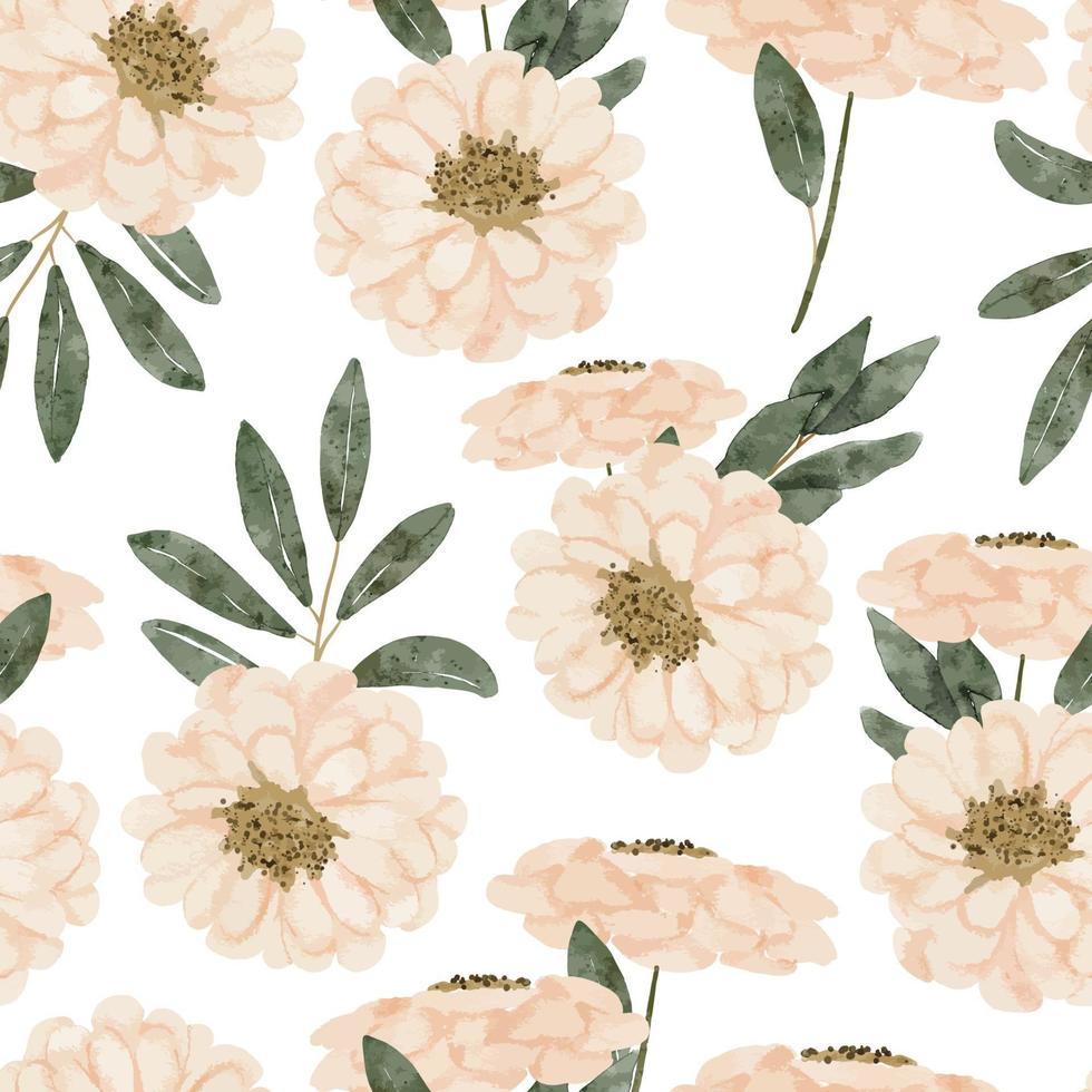 aquarel pastel kleur naadloze bloemmotief vector