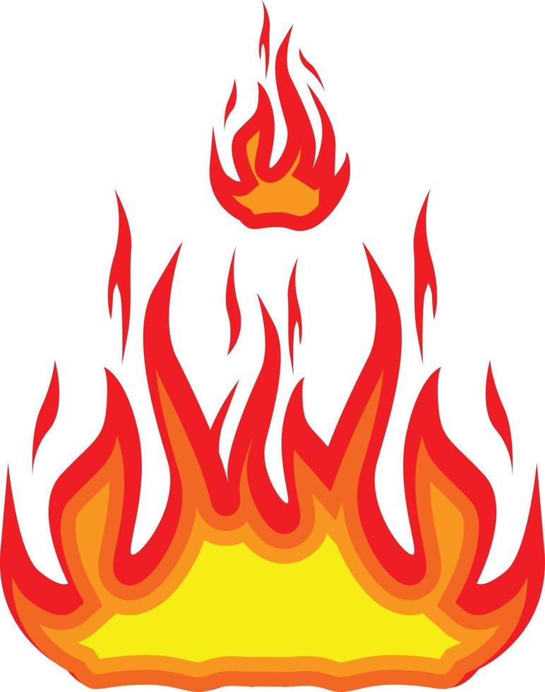 vlam brand heet brandwond vector beeld illustraties