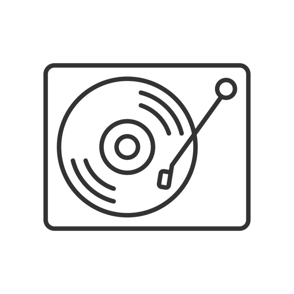 vinyl Vermelding speler icoon vector ontwerp Sjablonen