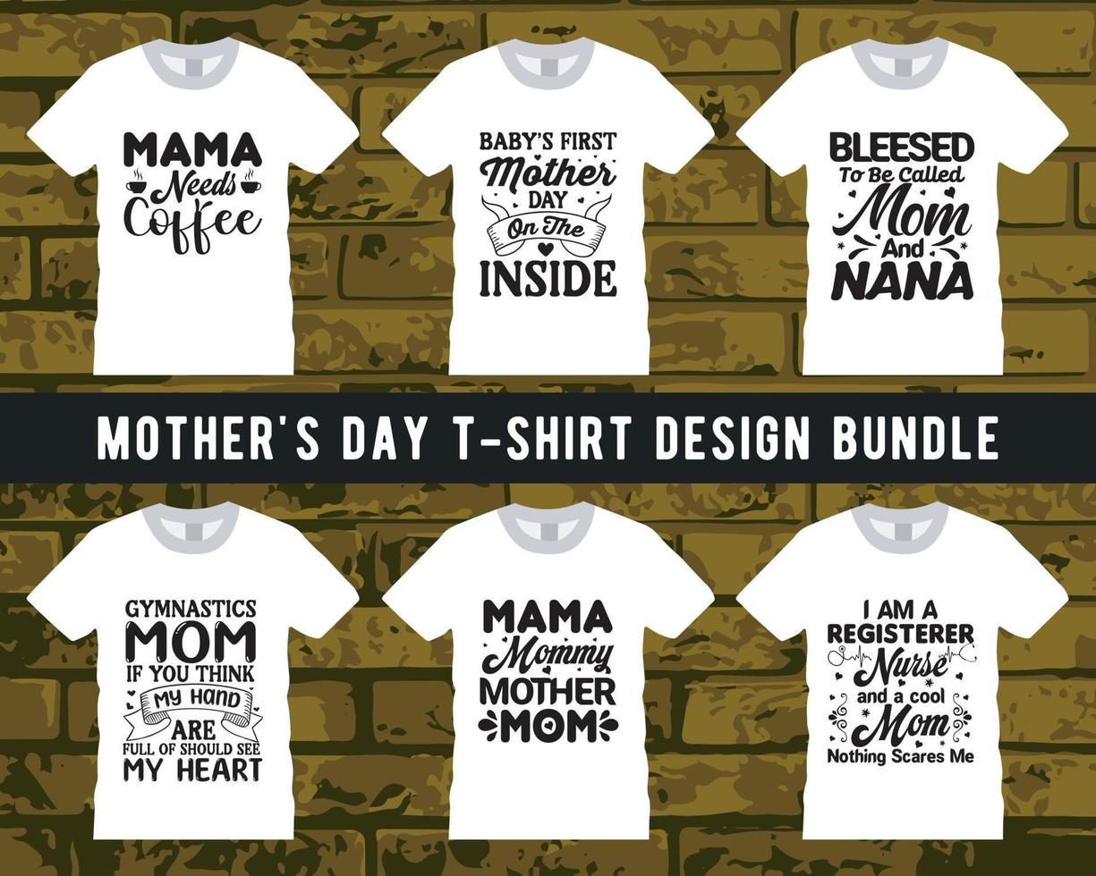 moeder dag t-shirt bundel, moeders dag t-shirt vector set, gelukkig moeders dag t-shirt set,