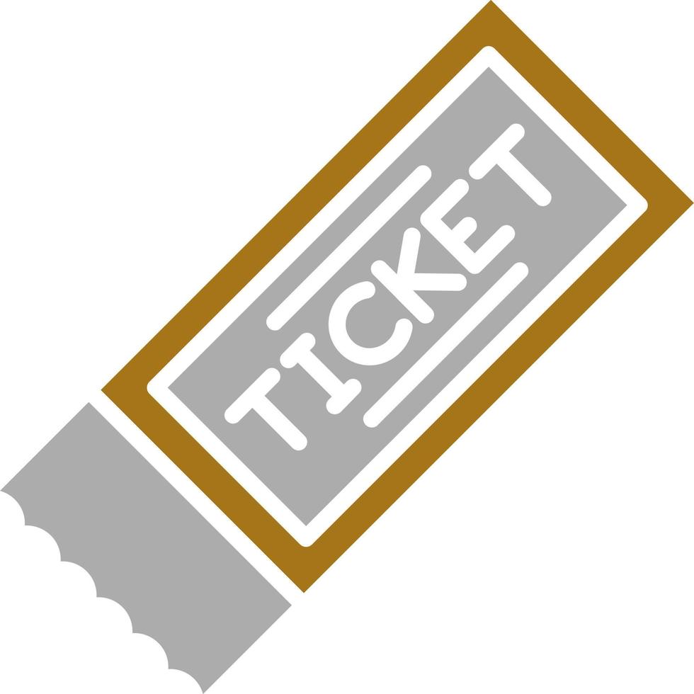 krijgen ticket vector icoon stijl