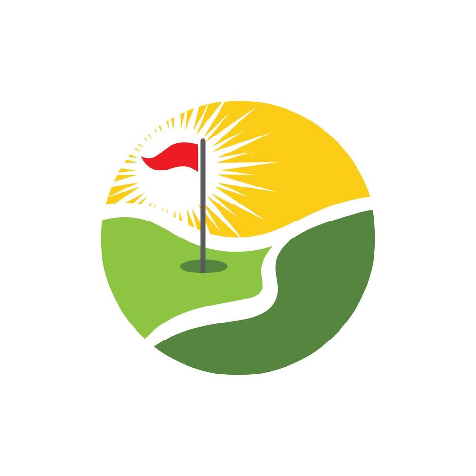 golf logo sjabloon icoon ontwerp vector