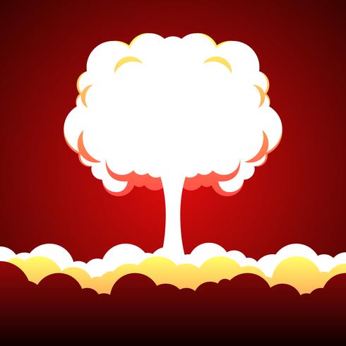 Nucleaire explosie illustratie vector