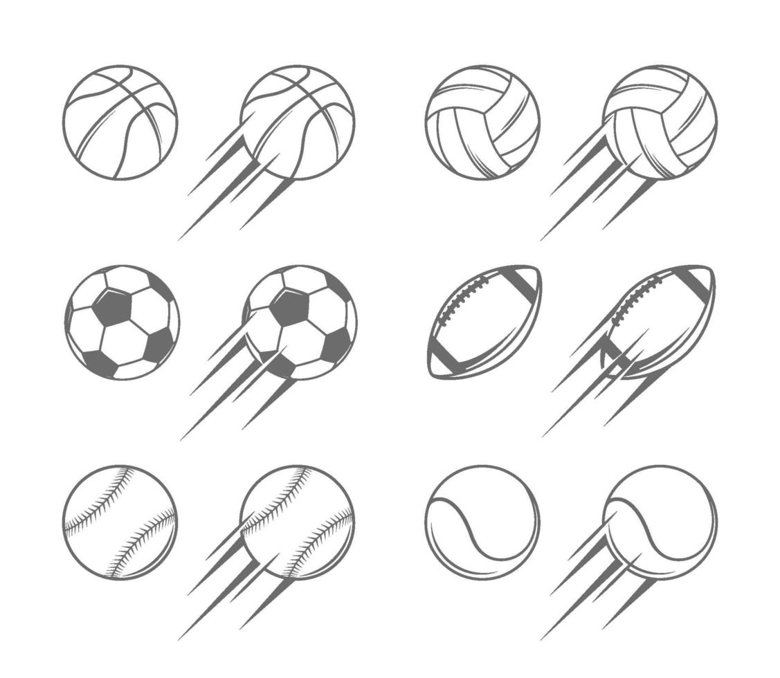 sport ballen illustraties vector