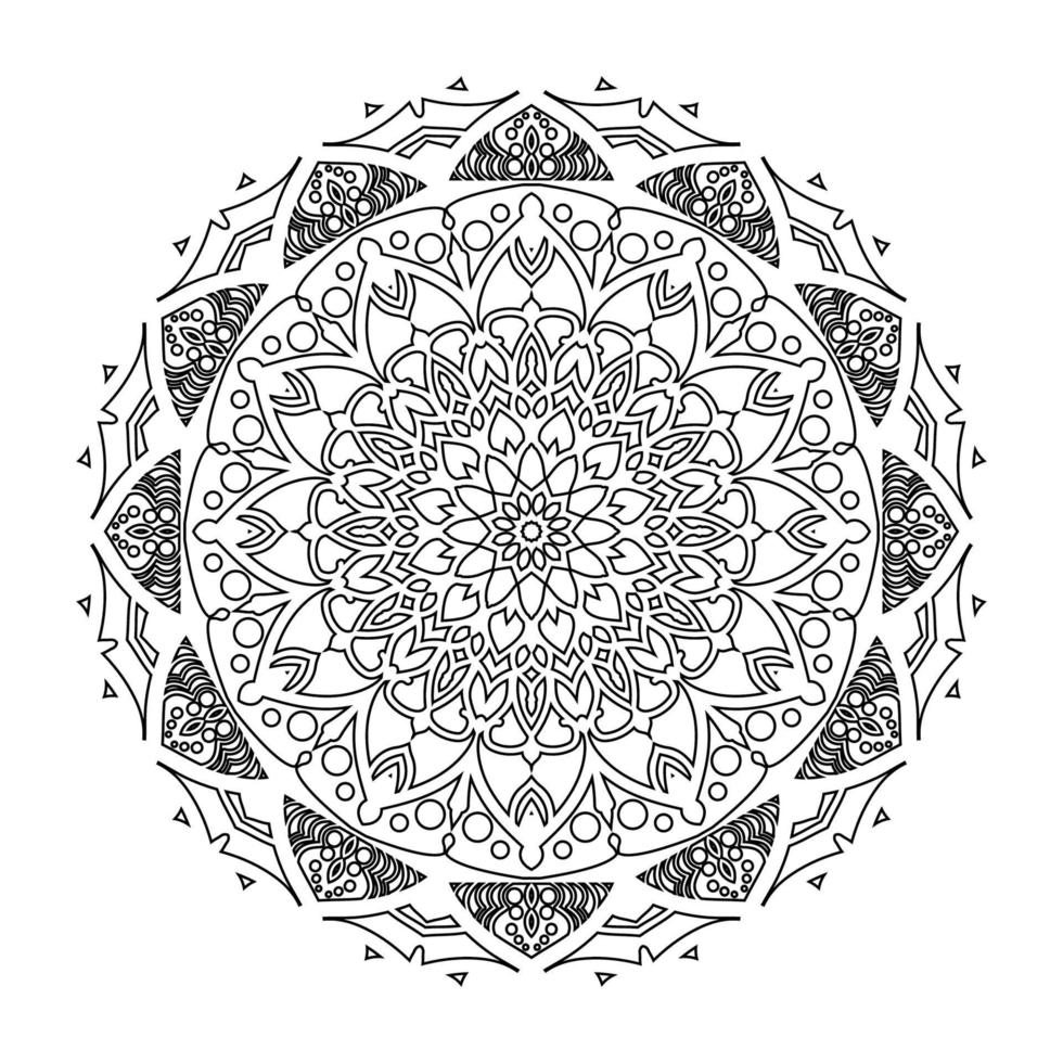 luxe mandala-ontwerp vector