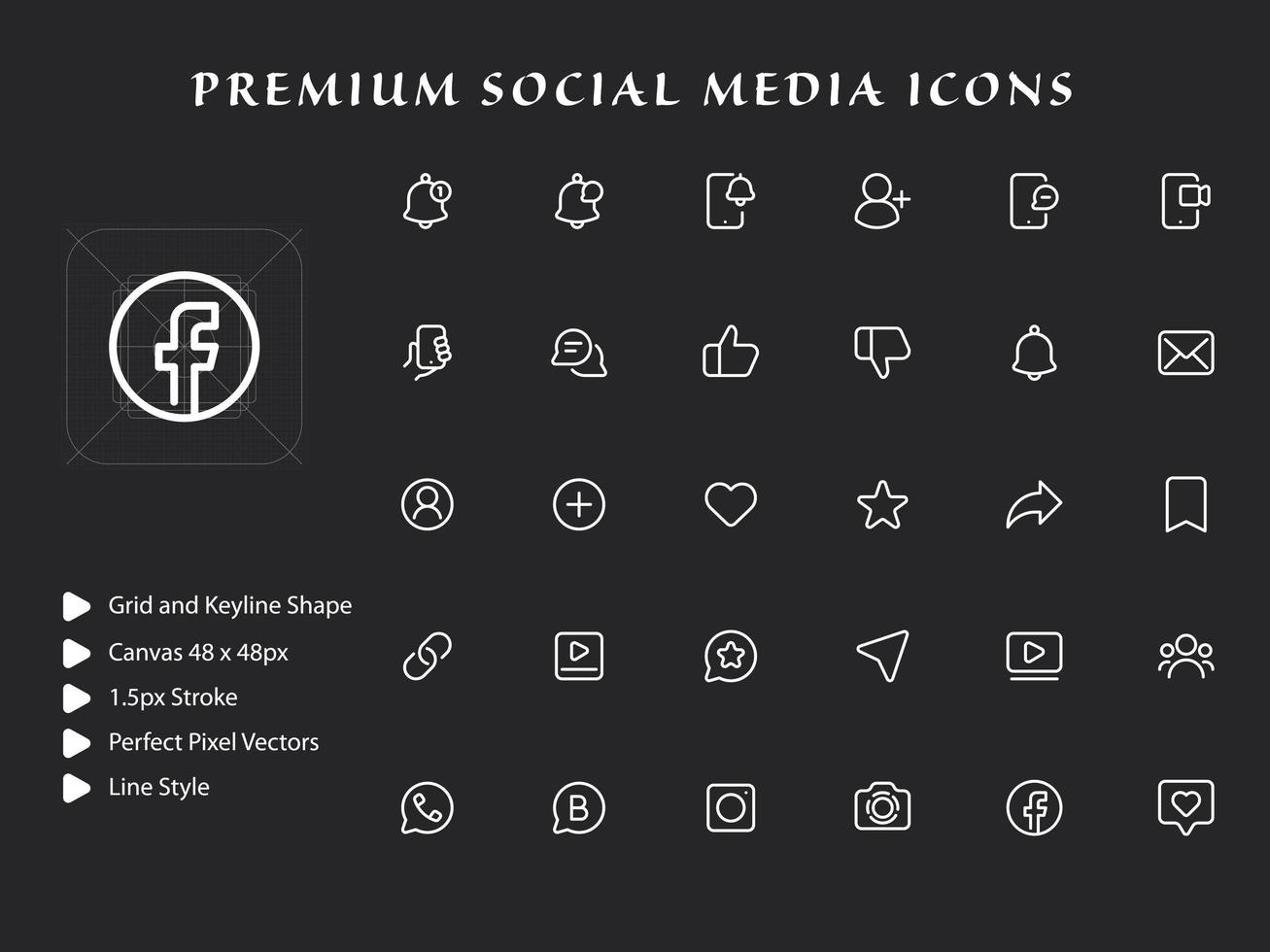 sociale media icon pack vector