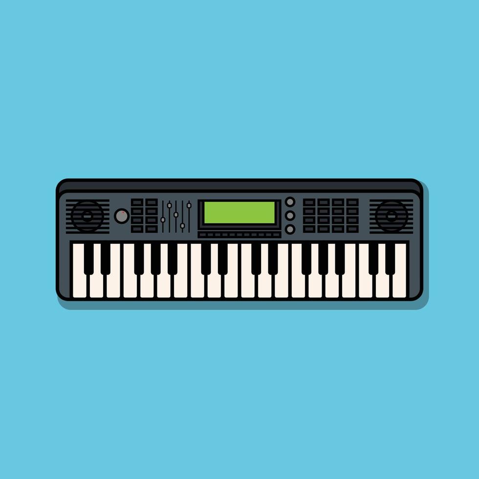 de illustratie van toetsenbord piano vector