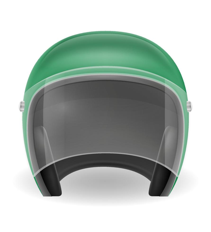 oud motorrijder helm voor het rijden een motor vector illustratie geïsoleerd Aan wit achtergrond