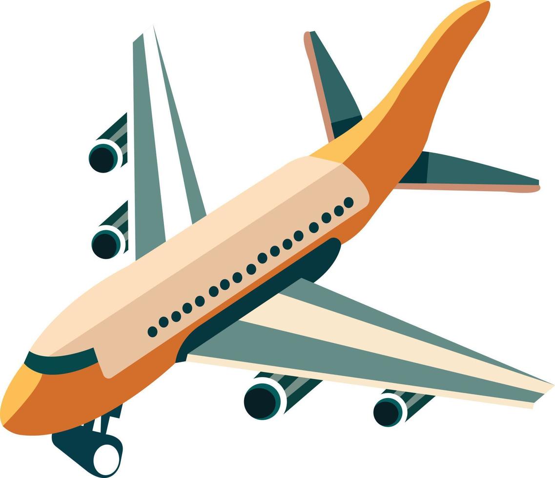 schattig vliegtuig icoon illustratie vector