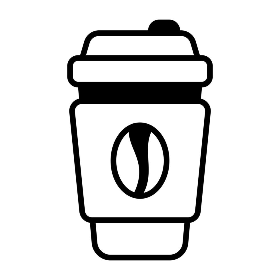 trendy koffiekopje vector