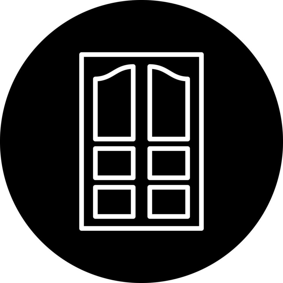 kamer deur vector icoon stijl